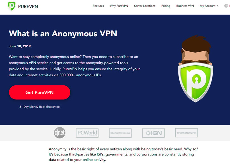 Confidentialité Pure VPN